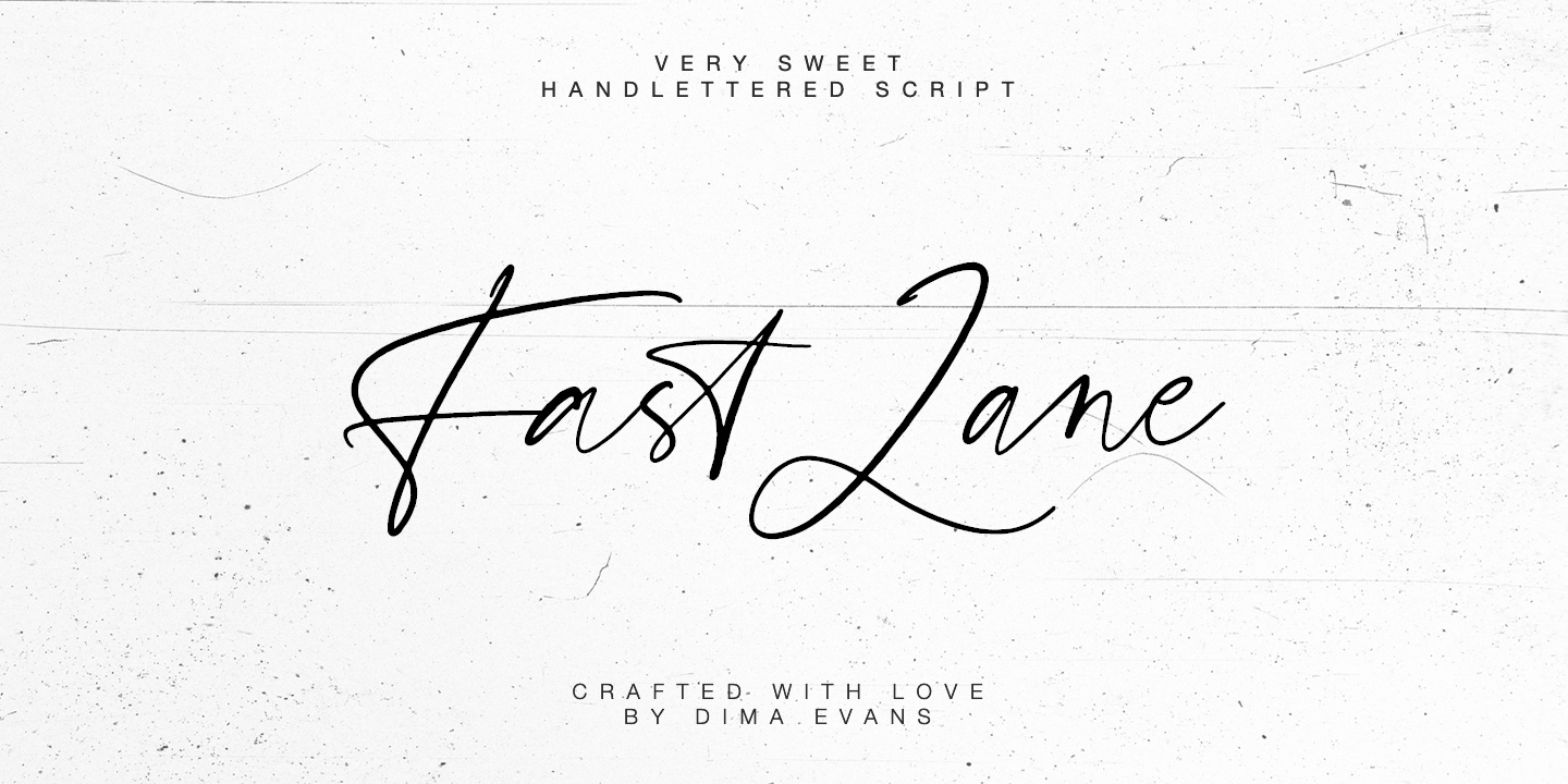 Шрифт Fast Lane